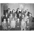 Executive of Congregation Agudath Israel Anshei Sfard, Toronto, July 1963. Ontario Jewish Archives, Blankenstein Family Heritage Centre, item 1558.|Identified in the photo: Back row, left to right: Goodman, Salita, Lipofsky, M. Goldenberg, Brown. Middle row, right to left: I. Schwartz, J. Brown, Noodelman, Zagalsksy, S. Fain, Wiskin, Ginsberg. Front row, left to right: S. Korberg, M. Gelman, B. Copelovic (Secretary), O. Cohen (President), B Yakubowitz (Treasurer), Shatz Charly